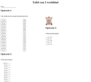 tabla multiplicar